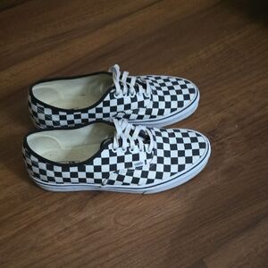 Vans Black and White Checkered Sneakers